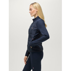 Giacca ibrida da donna Tommy Hilfiger Equestrian Napa Cielo del deserto Blu