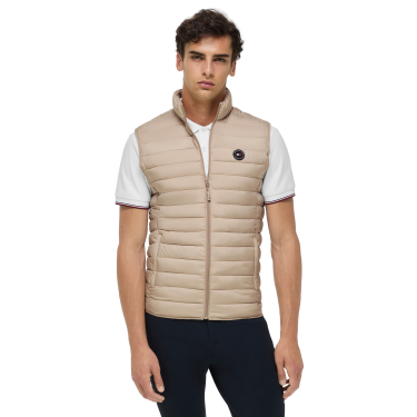 Gilet senza maniche trapuntato Tommy Hilfiger Equestrian Montero uomo Beige