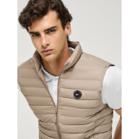 Gilet senza maniche trapuntato Tommy Hilfiger Equestrian Montero uomo Beige