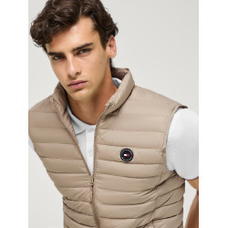 Gilet senza maniche trapuntato Tommy Hilfiger Equestrian Montero uomo Beige