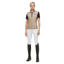 Gilet senza maniche trapuntato Tommy Hilfiger Equestrian Serano donna Beige