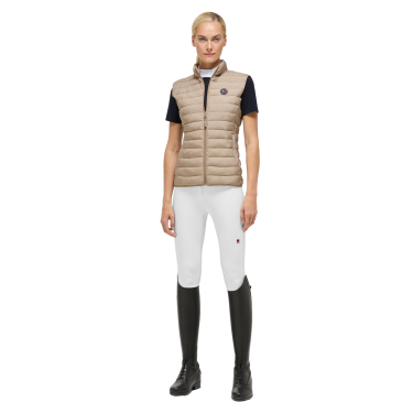 Gilet senza maniche trapuntato Tommy Hilfiger Equestrian Serano donna Beige