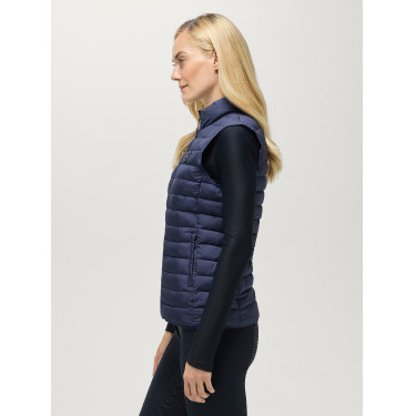 Gilet senza maniche trapuntato Tommy Hilfiger Equestrian Serano donna Indaco délavato Blu