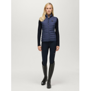 Gilet senza maniche trapuntato Tommy Hilfiger Equestrian Serano donna Indaco délavato Blu