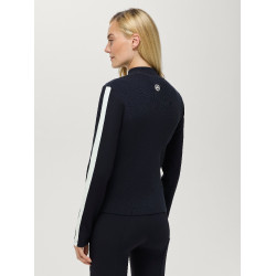 Giacca in maglia con zip Tommy Hilfiger Equestrian Mirada donna Cielo del deserto Blu