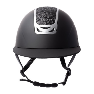 Casco da equitazione con ornamento in cristallo Horze Arix II Nero / nero