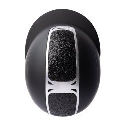 Casco da equitazione con ornamento in cristallo Horze Arix II Nero / nero