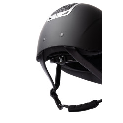 Casco da equitazione con ornamento in cristallo Horze Arix II Nero / nero