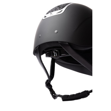 Casco da equitazione con ornamento in cristallo Horze Arix II Nero / nero