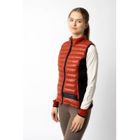 Gilet da equitazione ultraleggero senza maniche B Vertigo Sia da donna Rosso cinabro