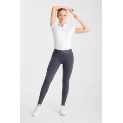 Leggings da equitazione da donna Horze Maia con fondello integrale Odissea marina Blu marino