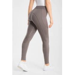 Leggings da equitazione da donna Horze Maia con fondello integrale Legno flottante Grigio Leggings da equitazione da donna Horze Maia con fondello integrale Legno flottante Grigio