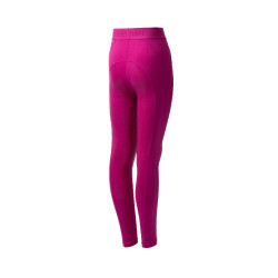 Leggings da equitazione da bambino con grip in silicone integrale Madison Horze Rosa barbabietola