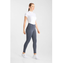 Leggings ibridi da donna Horze Anya fullgrip Grigio