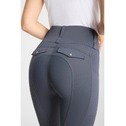 Leggings ibridi da donna Horze Anya fullgrip Grigio