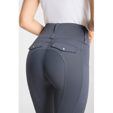 Leggings ibridi da donna Horze Anya fullgrip Grigio