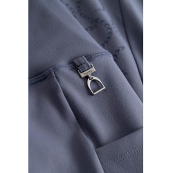 Leggings a vita alta con fondo in silicone integrale Gillian Horze donna Grigio