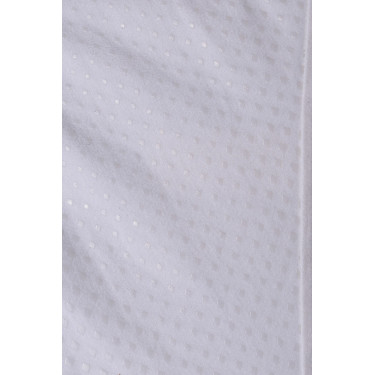 Pantaloni da equitazione con grip Horze Grand Prix Pro da donna Bianco / blu turchese