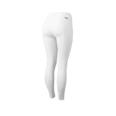 Pantaloni da equitazione con grip Horze Grand Prix Pro da donna Bianco / blu turchese