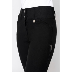 Pantaloni da equitazione con grip Horze Grand Prix Pro da donna Nero