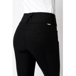 Pantaloni da equitazione con grip Horze Grand Prix Pro da donna Nero