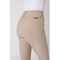 Pantaloni da equitazione donna con grip integrale Horze Grand Prix Pro Talpa semplice Beige Pantaloni da equitazione donna con grip integrale Horze Grand Prix Pro Talpa semplice Beige