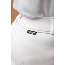 Pantaloni da equitazione Grand Prix con grip in silicone integrale per bambini Horze Bianco