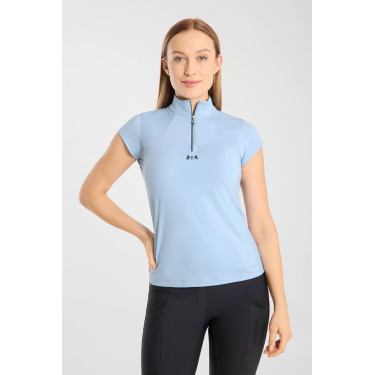 T-shirt da allenamento B Vertigo Joelle a maniche corte da donna Blu ceruleo