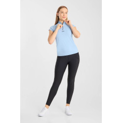 T-shirt da allenamento B Vertigo Joelle a maniche corte da donna Blu ceruleo