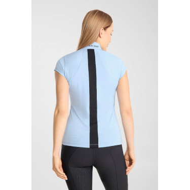 T-shirt da allenamento B Vertigo Joelle a maniche corte da donna Blu ceruleo