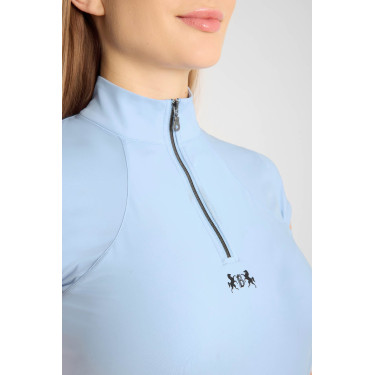 T-shirt da allenamento B Vertigo Joelle a maniche corte da donna Blu ceruleo