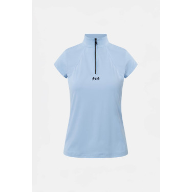 T-shirt da allenamento B Vertigo Joelle a maniche corte da donna Blu ceruleo