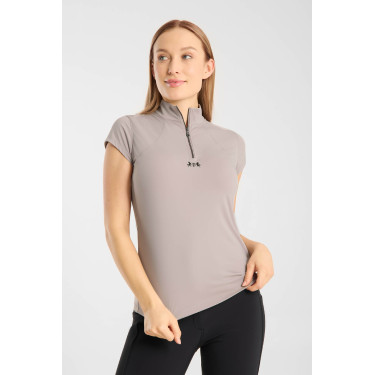 T-shirt da allenamento B Vertigo Joelle a maniche corte da donna Imperscrutabile Beige