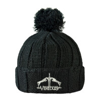 Cuffia Veredus con pon pon Nero