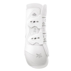 Stinchiere da dressage Veredus Absolute Elastic posteriori Bianco Stinchiere da dressage Veredus Absolute Elastic posteriori Bianco