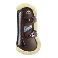 Stinchiere in montone Veredus Carbon Gel Vento Marrone