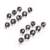 Inserti in gomma antiscivolo Veredus per staffe Steel1 Vita Nero