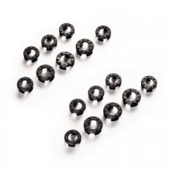 Inserti in gomma antiscivolo Veredus per staffe Steel1 Vita Nero