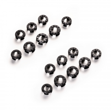 Inserti in gomma antiscivolo Veredus per staffe Steel1 Vita Nero