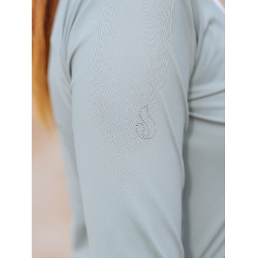Polo a maniche lunghe Le Sabotier Ysance donna Grigio