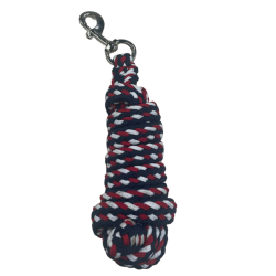 Lunga corda intrecciata tricolore Canter Blu navy / bianco / rosso