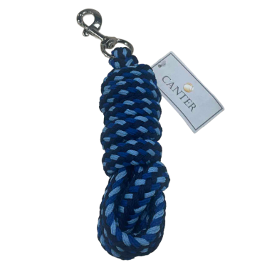 Lunga corda intrecciata tricolore Canter Marino / blu elettrico / cielo