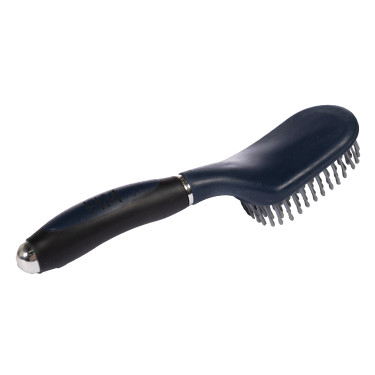 Spazzola per criniera e coda HKM Soft Blu scuro / nero