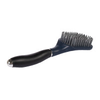 Spazzola per criniera e coda HKM Soft Blu scuro / nero