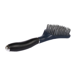 Spazzola per criniera e coda HKM Soft Blu scuro / nero