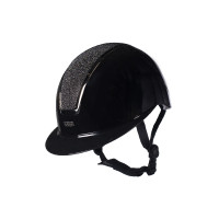 Casco HKM Lady Shield lucido Nero / argento