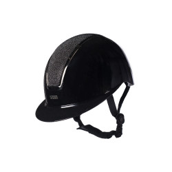 Casco HKM Lady Shield lucido Nero / argento