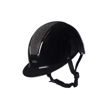 Casco HKM Lady Shield lucido Nero / argento