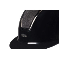 Casco HKM Lady Shield lucido Nero / argento