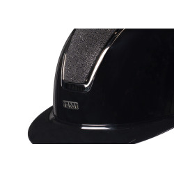 Casco HKM Lady Shield lucido Nero / argento